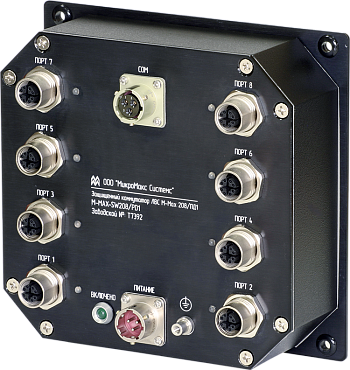 M-Max SW208/PD1. Защищенный коммутатор Gigabit Ethernet в компактном корпусе Pandora (предварительное изображение)